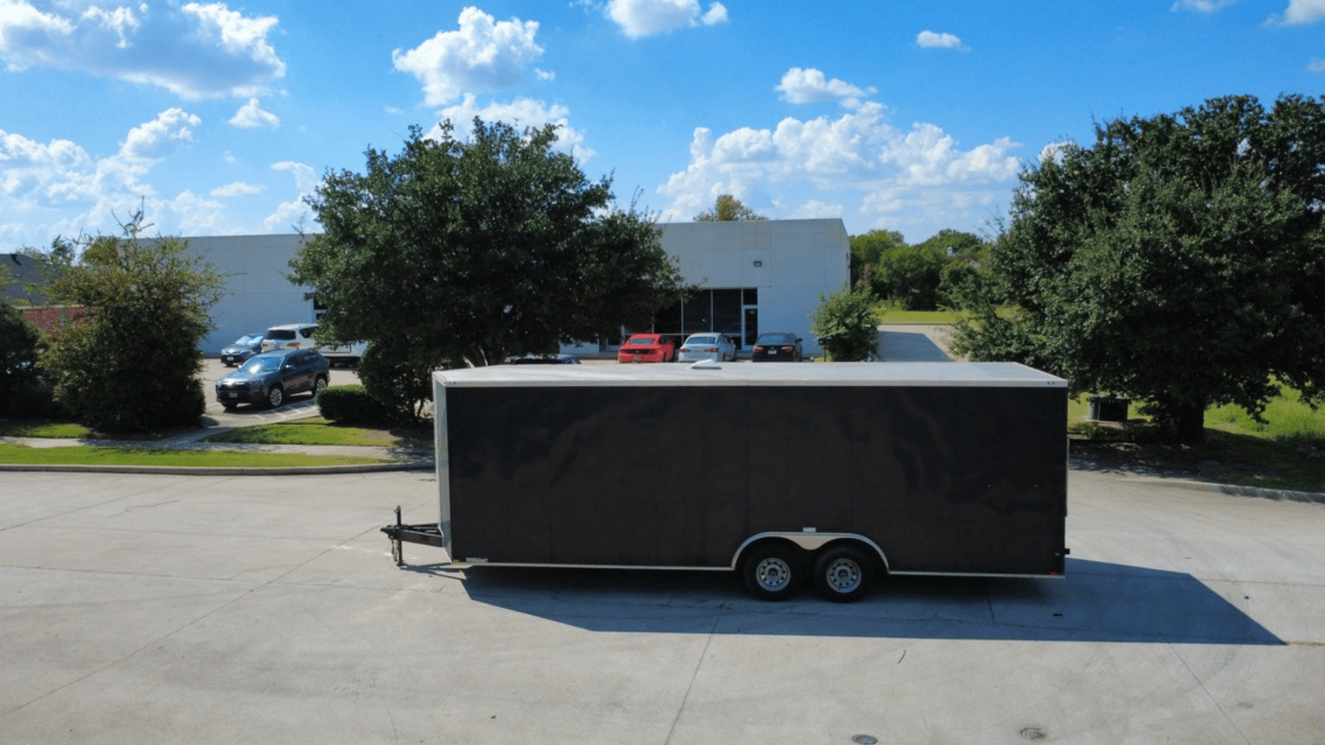 How much does a 24-ft enclosed trailer weigh?