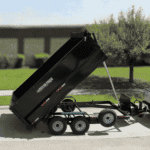 What companies offer 7x14 Texas Pride dump trailer rentals in Texas