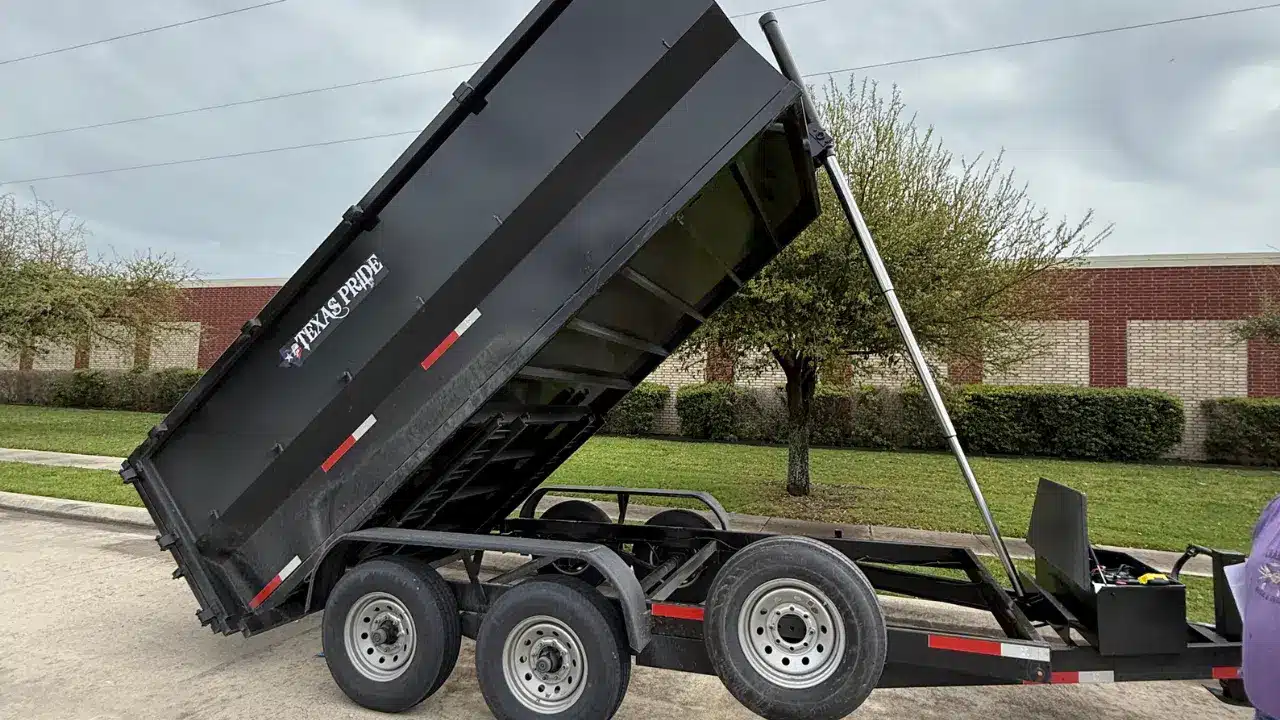 7x14 Texas Pride Dump 7×14 Texas Pride dump trailer rental in McKinney