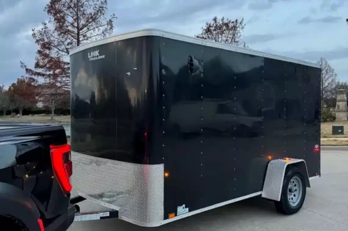 Compact 12×6 enclosed moving trailer